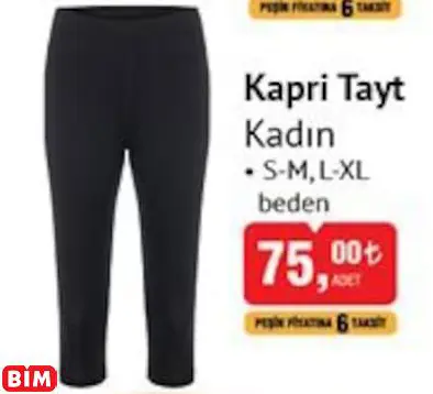 KAPRİ TAYT  KADIN